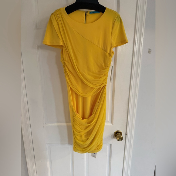 Alice + Olivia Goddess Yellow Mini Dress - Picture 5 of 12